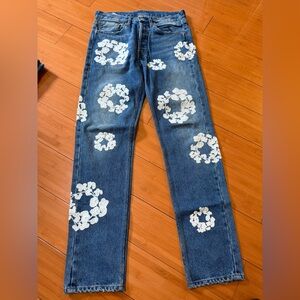Levi's Denim Tears Blue Jeans with Patch